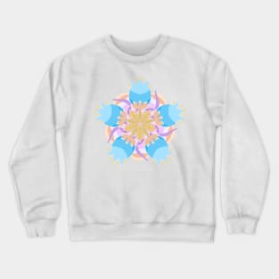 Bluebell Mandala Purple Crewneck Sweatshirt